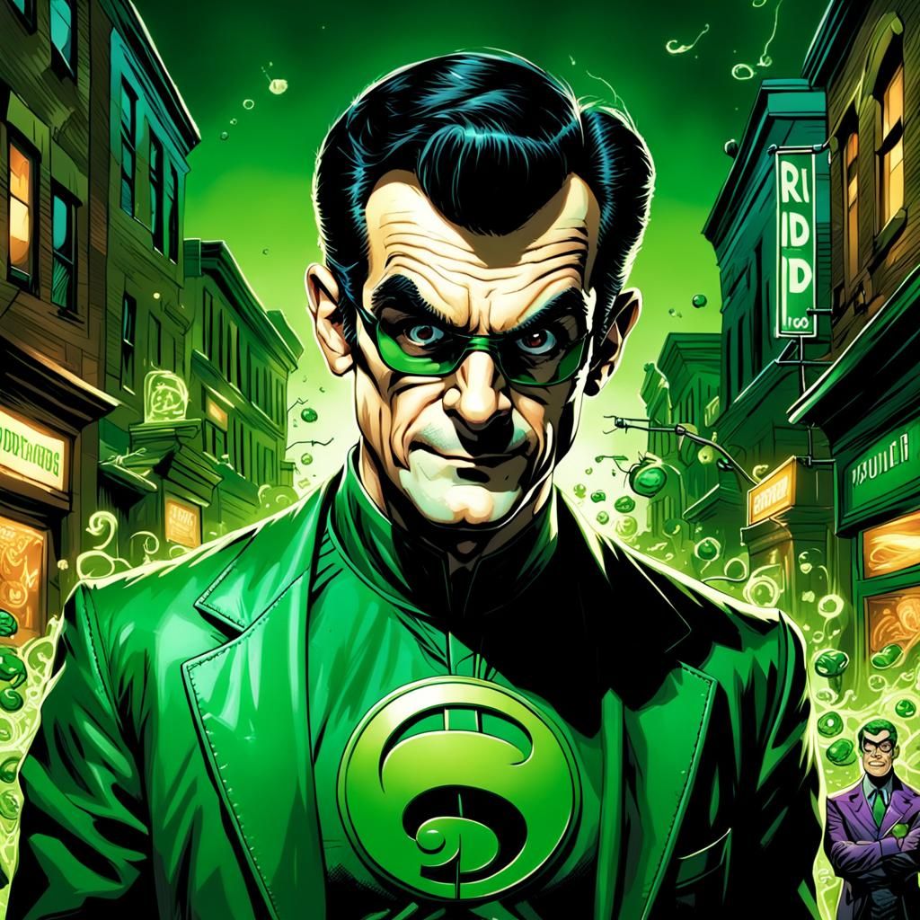 Phil Dunphy as The Riddler in Comic Art