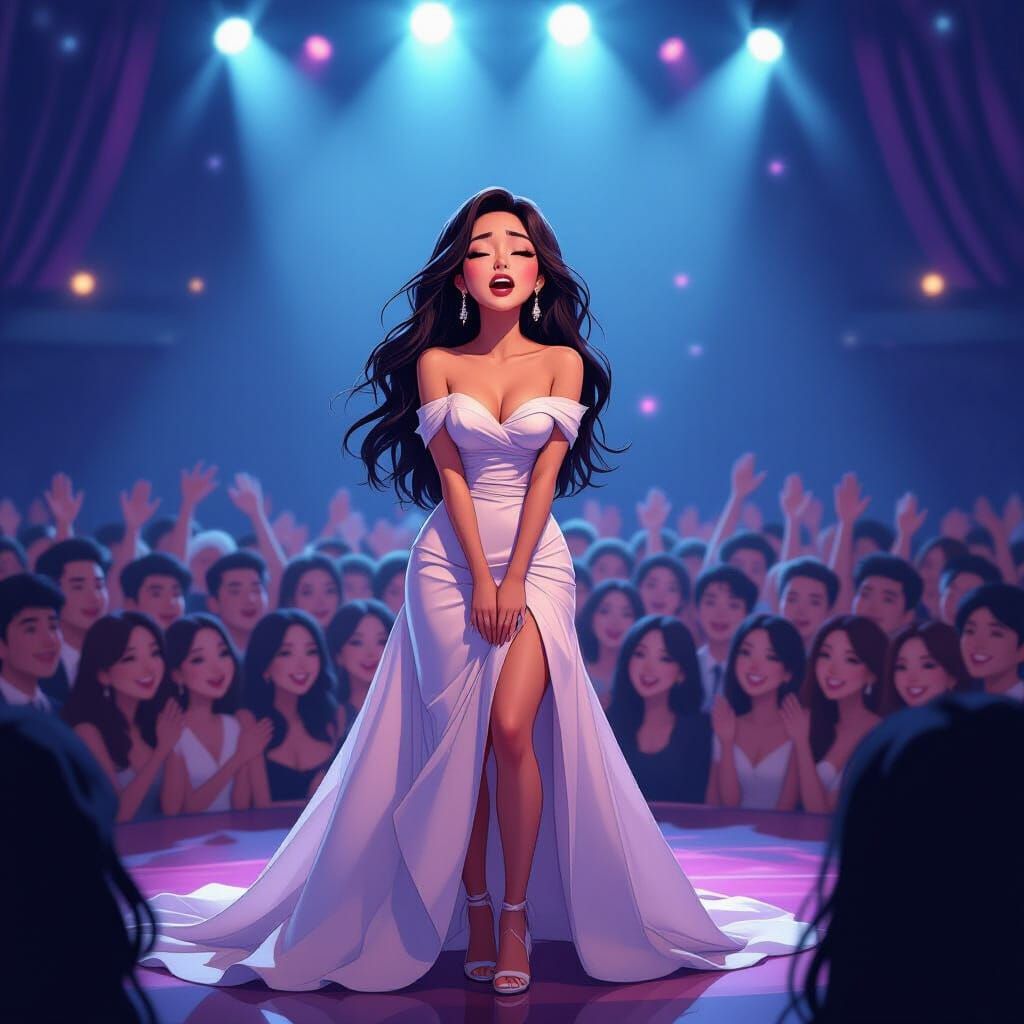 Melancholic K-Pop Scene: Minah Backstage