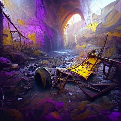 Abandoned Mine: Dark Fantasy Concept Art