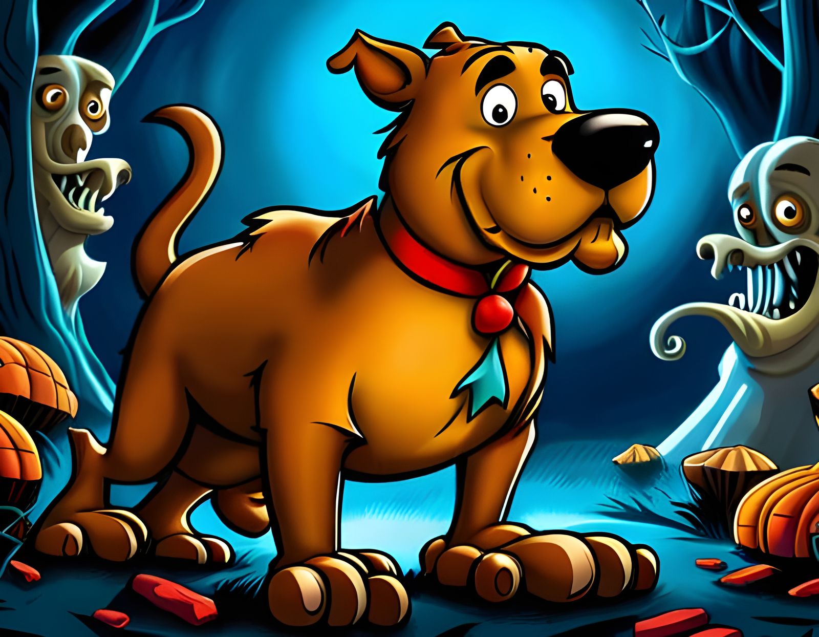 Scooby:  Hamburgers?  Oh! Boy!