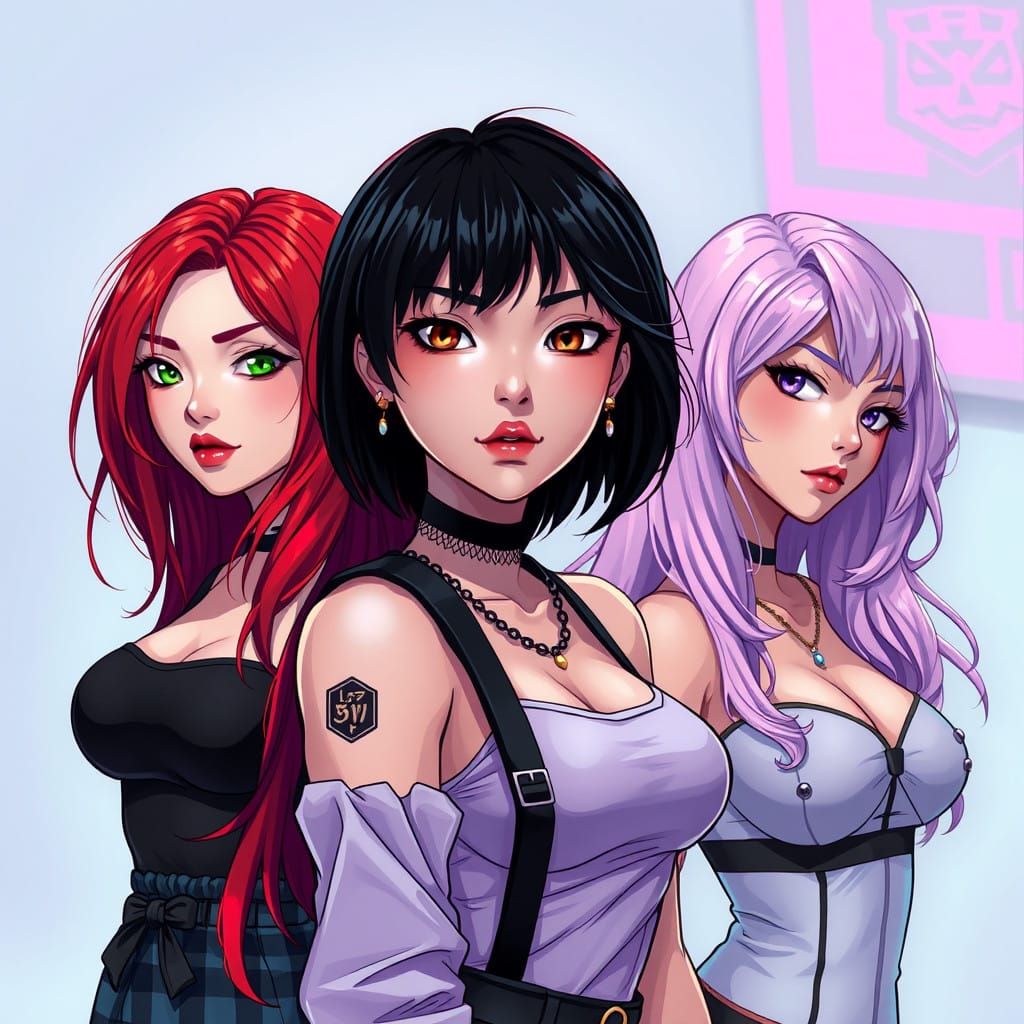 Akane, Moon and Peony