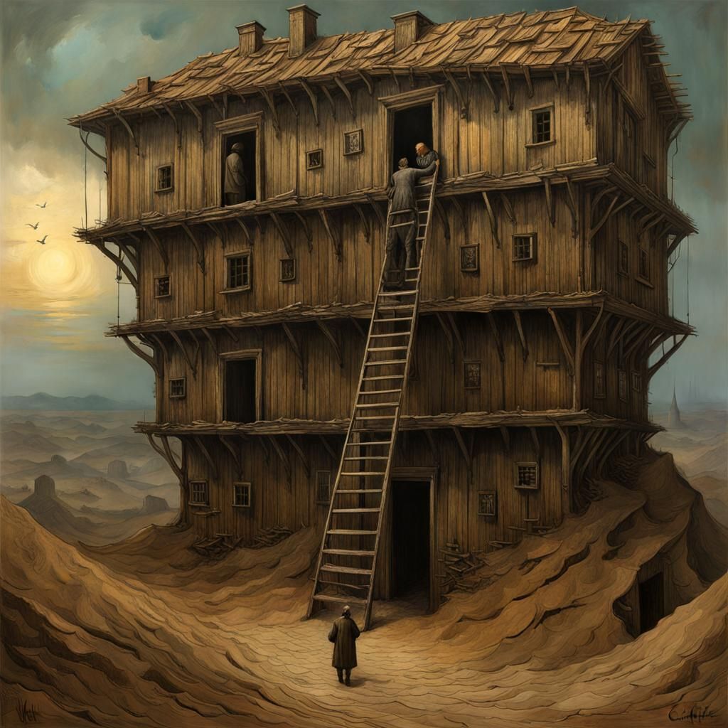 Lost Utopia in Hyperrealistic Concept Art Style