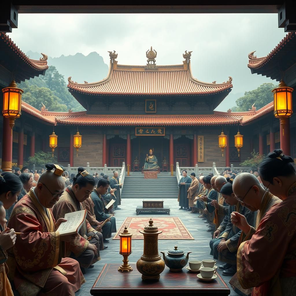 Imperial Audience in the Forbidden City, 1550