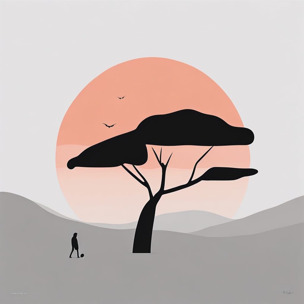 Lonely Solitude in Minimalist Art