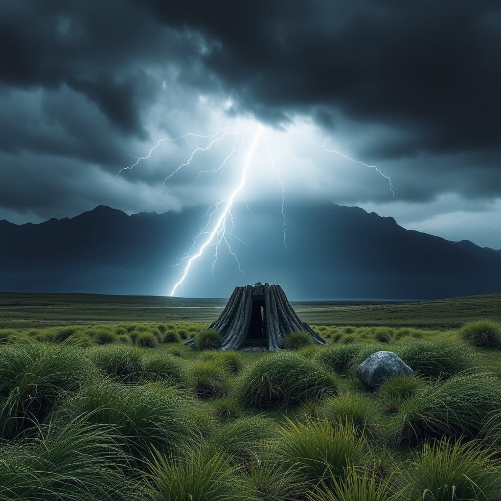Mystic in a Chaotic Landscape with Lightning