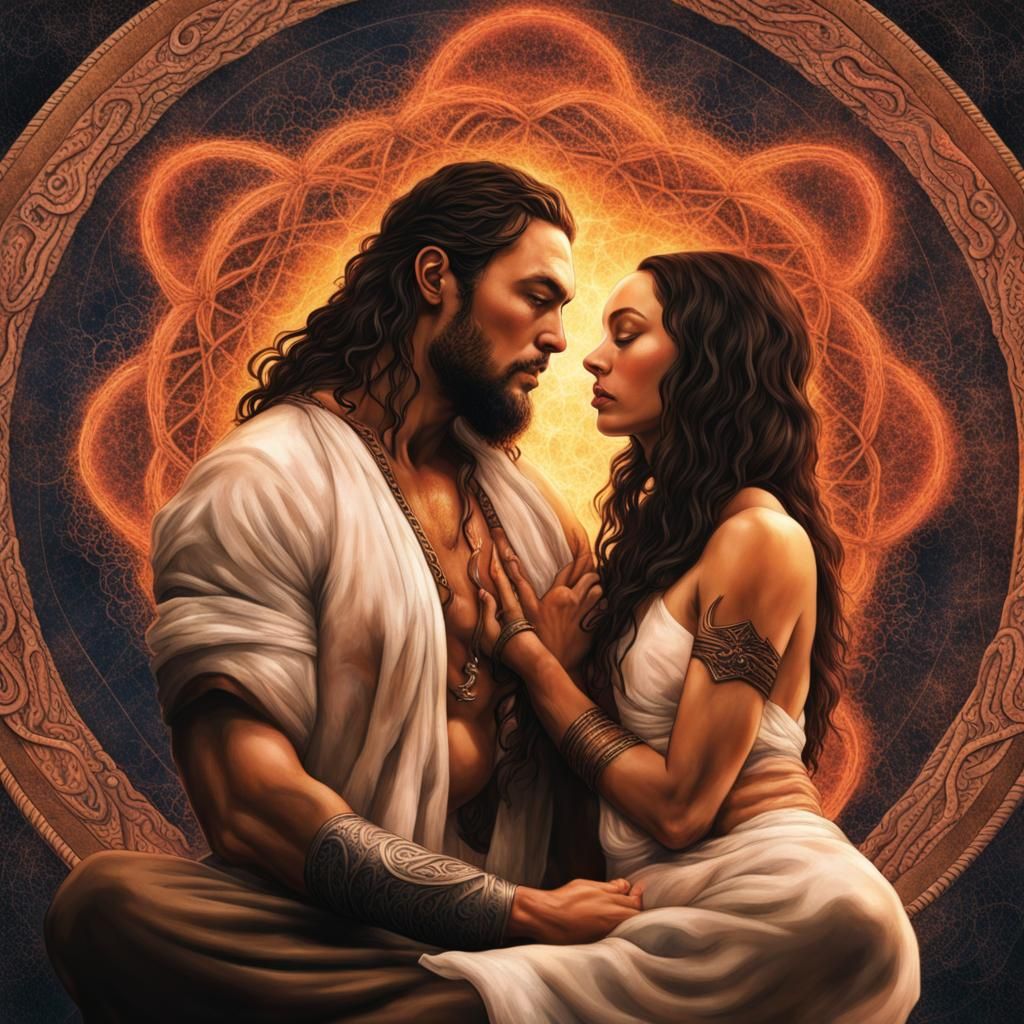 Tantra Practice: A Digital Art Portrait