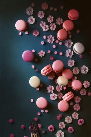 Macaroons and Cherry Blossoms