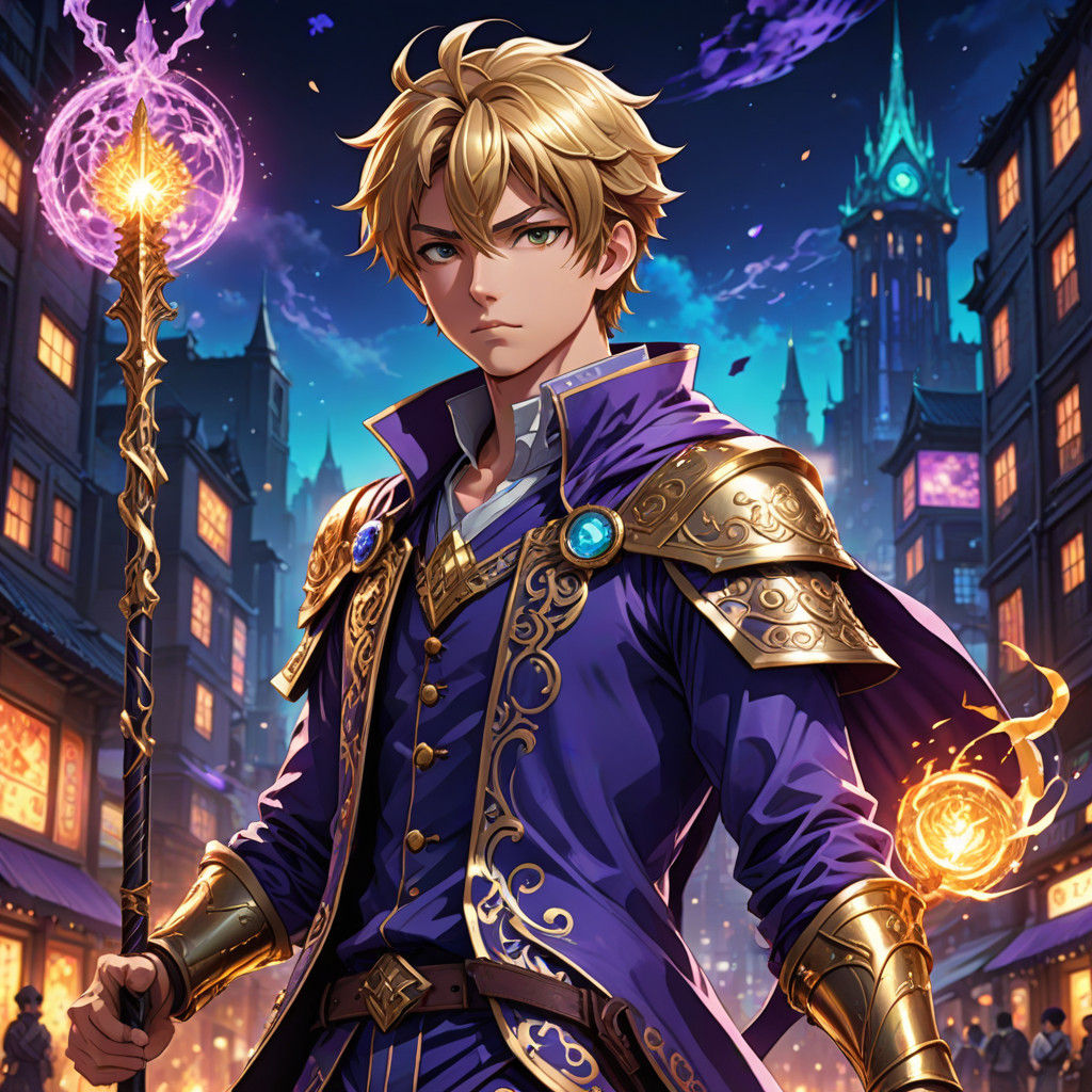 Mahou Shonen Hero Uriah Gold in Fantasy City