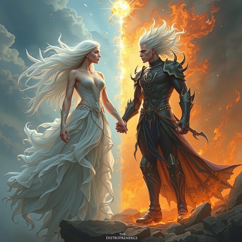 Ethereal Goddess vs Infernal Destroyer in Bifurcated Realm