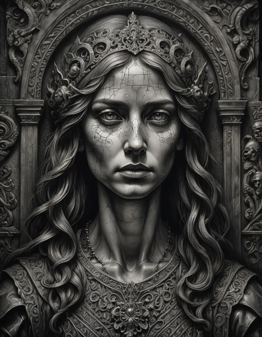 AI Echoes Dürer's Melancholia in Charcoal Drawing