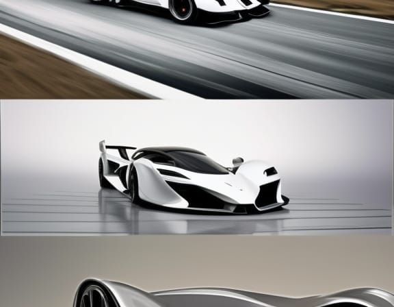 Futuristic Hypercar Concept Art