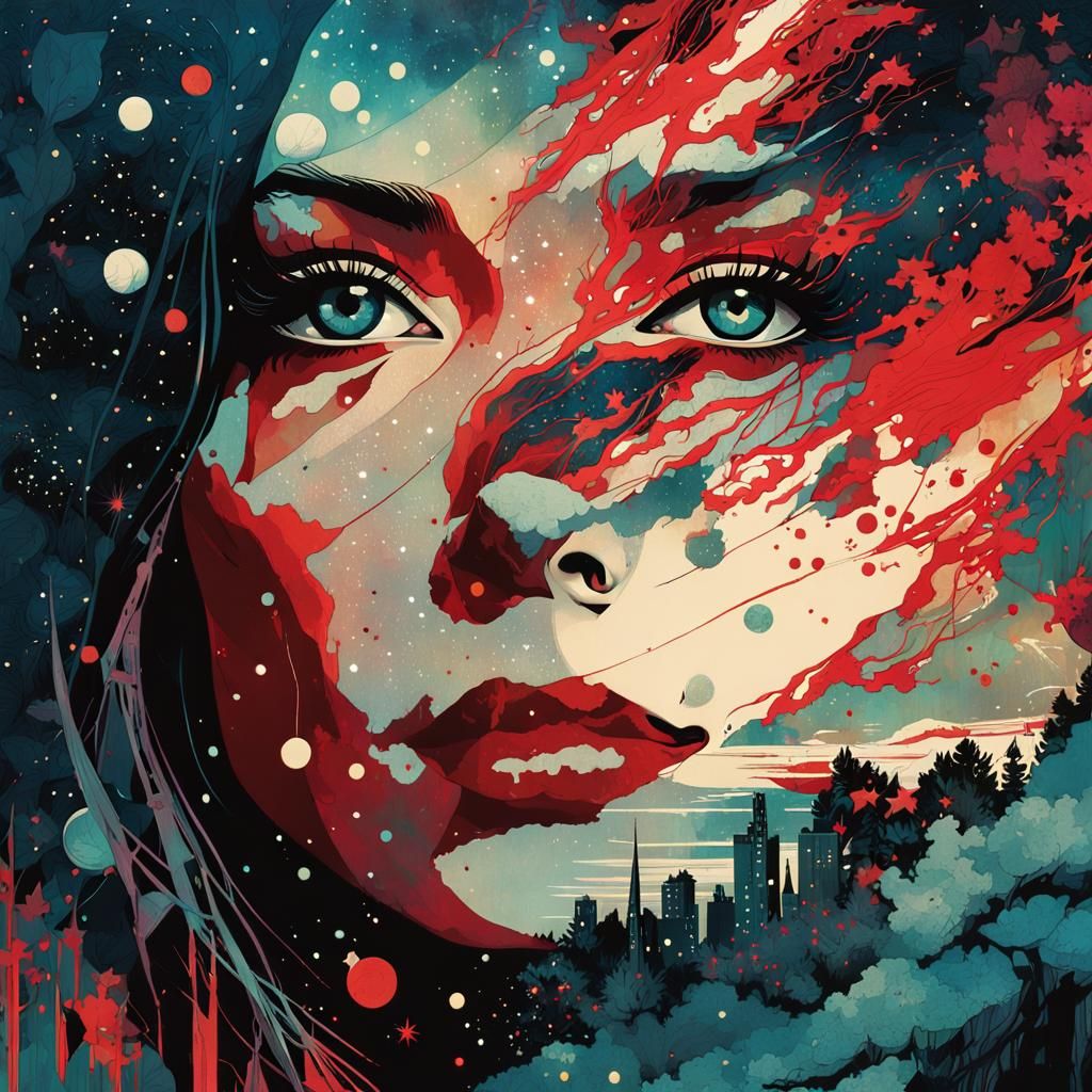 Scarlet Witch Double Exposure: Galaxy and Tiger