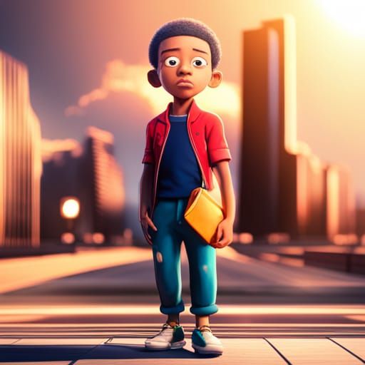 Realistic Boondocks Character in 3D Digital Art