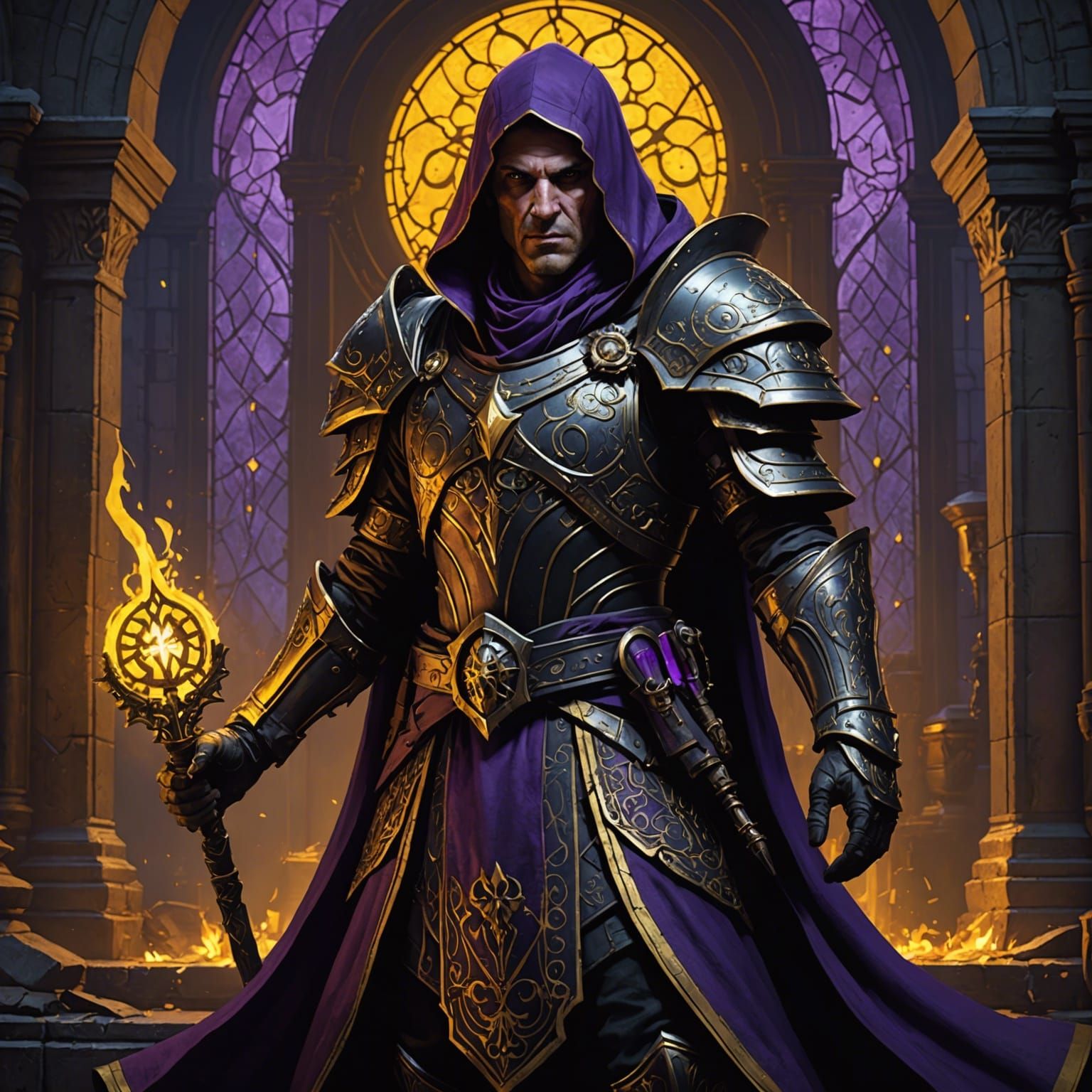 Dark Fantasy Inquisitor Concept Art