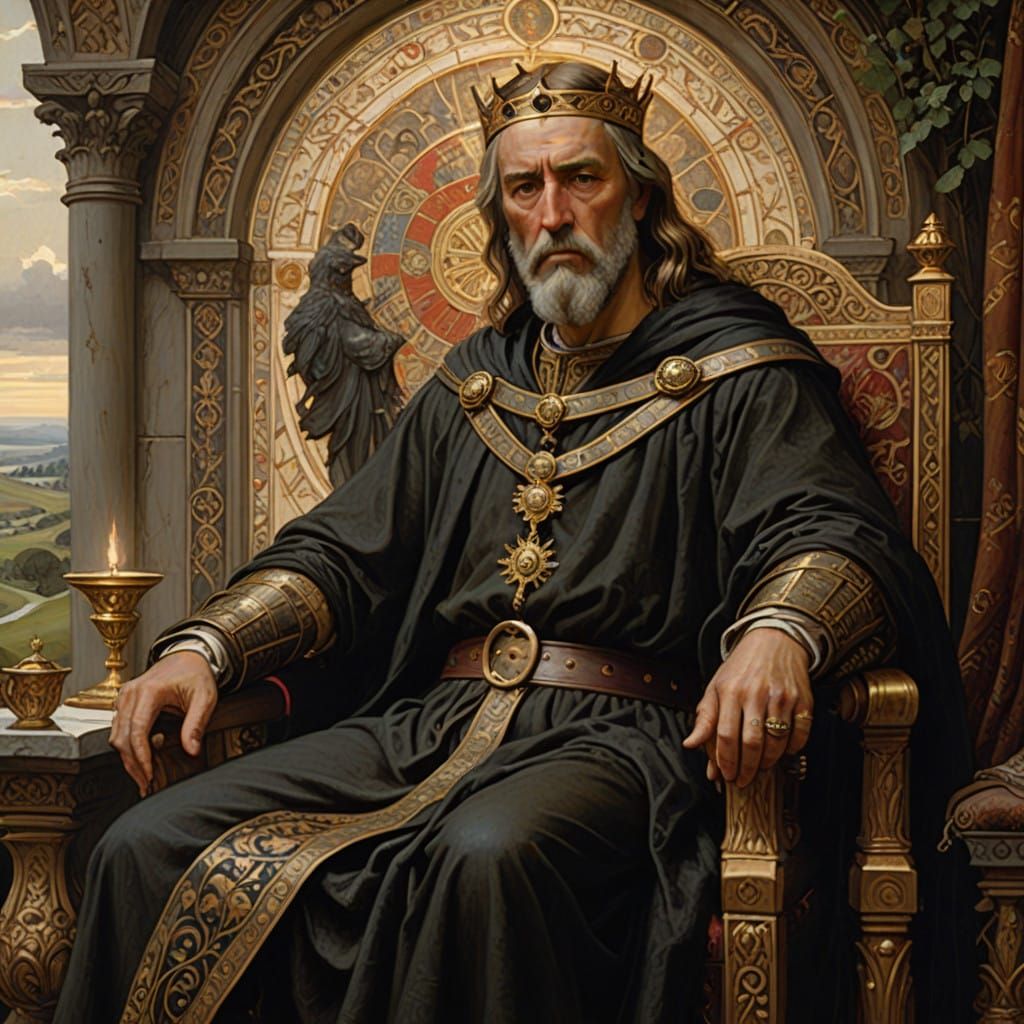 King Alfred the Great: Saxon King of Wessex in Majesty