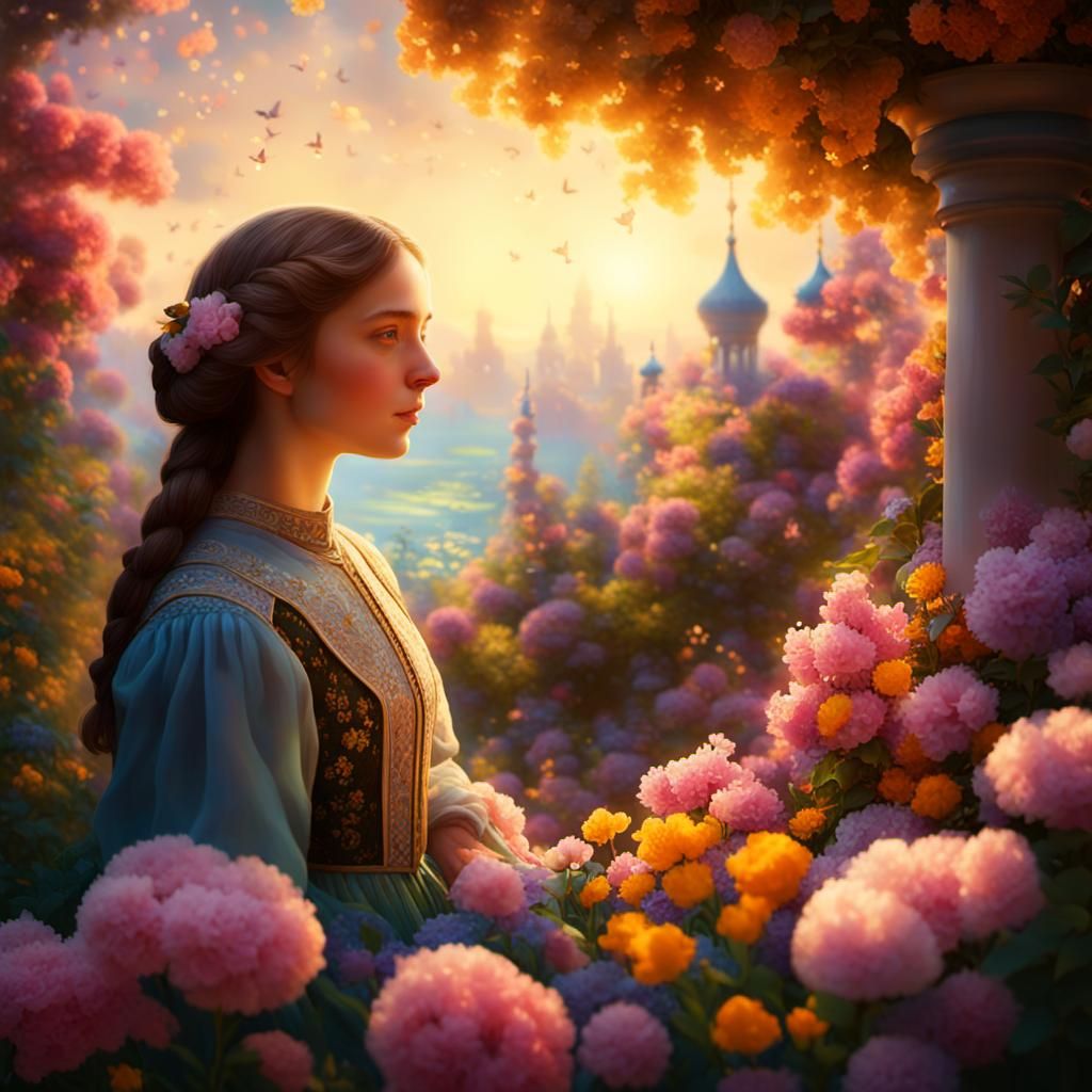 Art and flowers