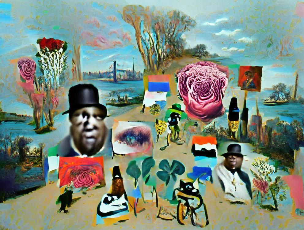 Surreal Portrait in Impressionist Style