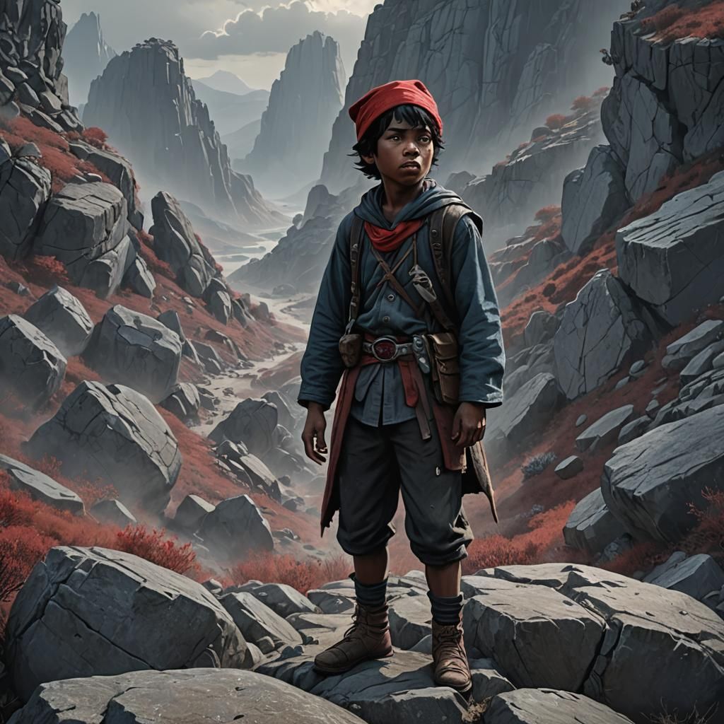 Redcap Wildling: Dark Fantasy Concept Art