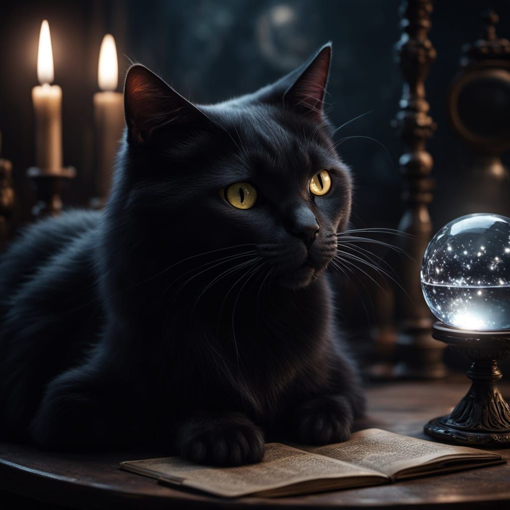 Enchanted Study in a Dark, Hyperdetailed Lair