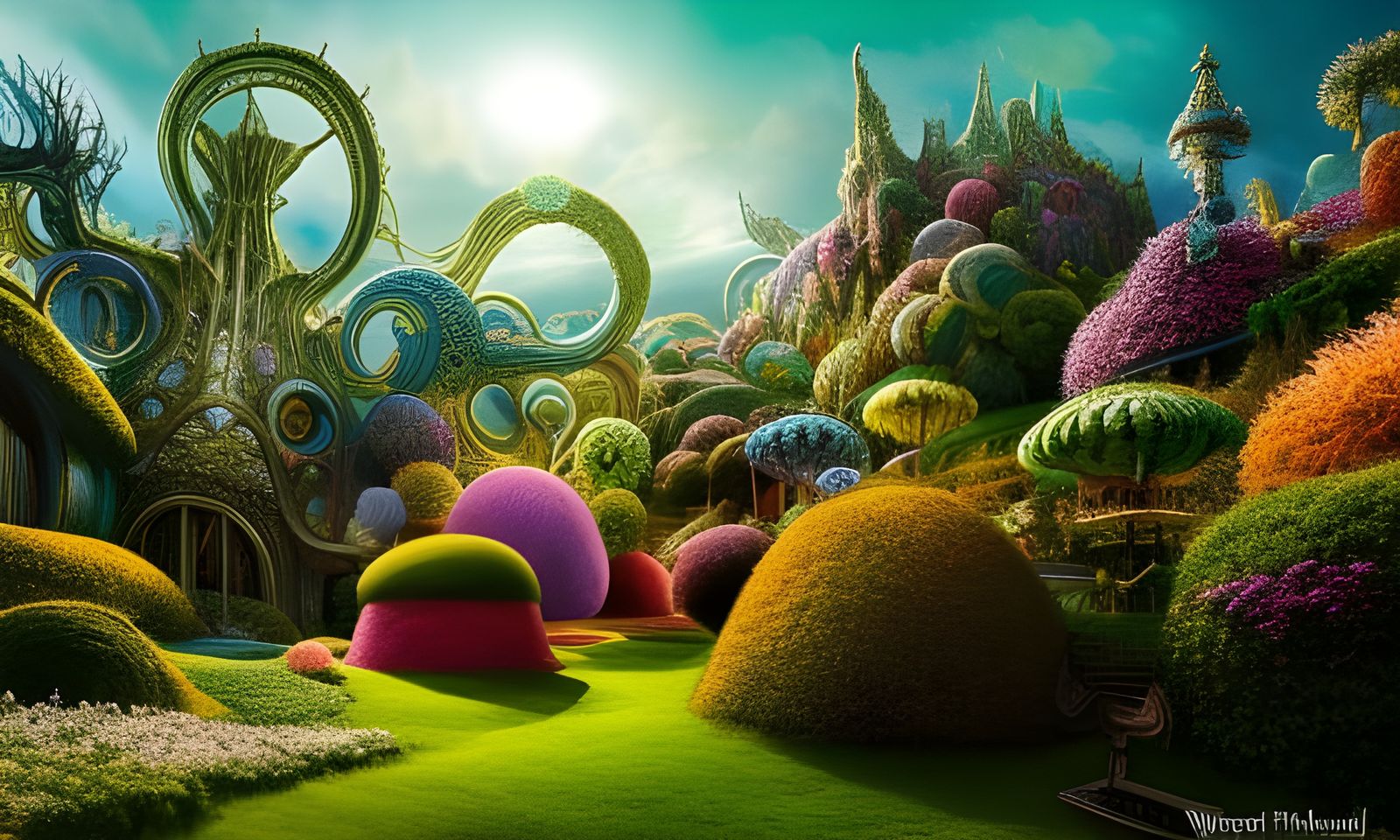 Magic fantasy landscape
