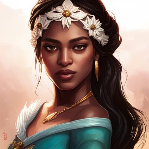 Jasmine Princess Portrait in Artgerm Style