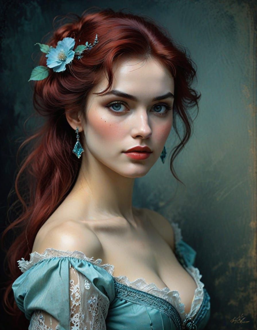 Ethereal Post-Apocalyptic Lady in Chiaroscuro