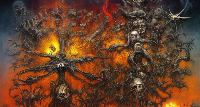 Brutal Death Metal Album Cover Art