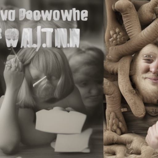 Abstract AI Image Generated From Simple Prompt