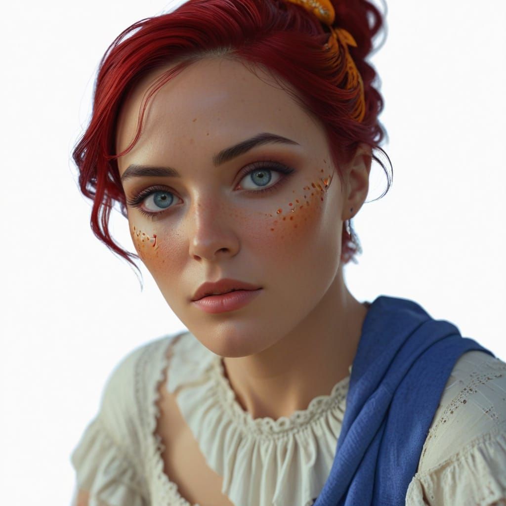 Mysterious Figure in Surreal Victorian Style