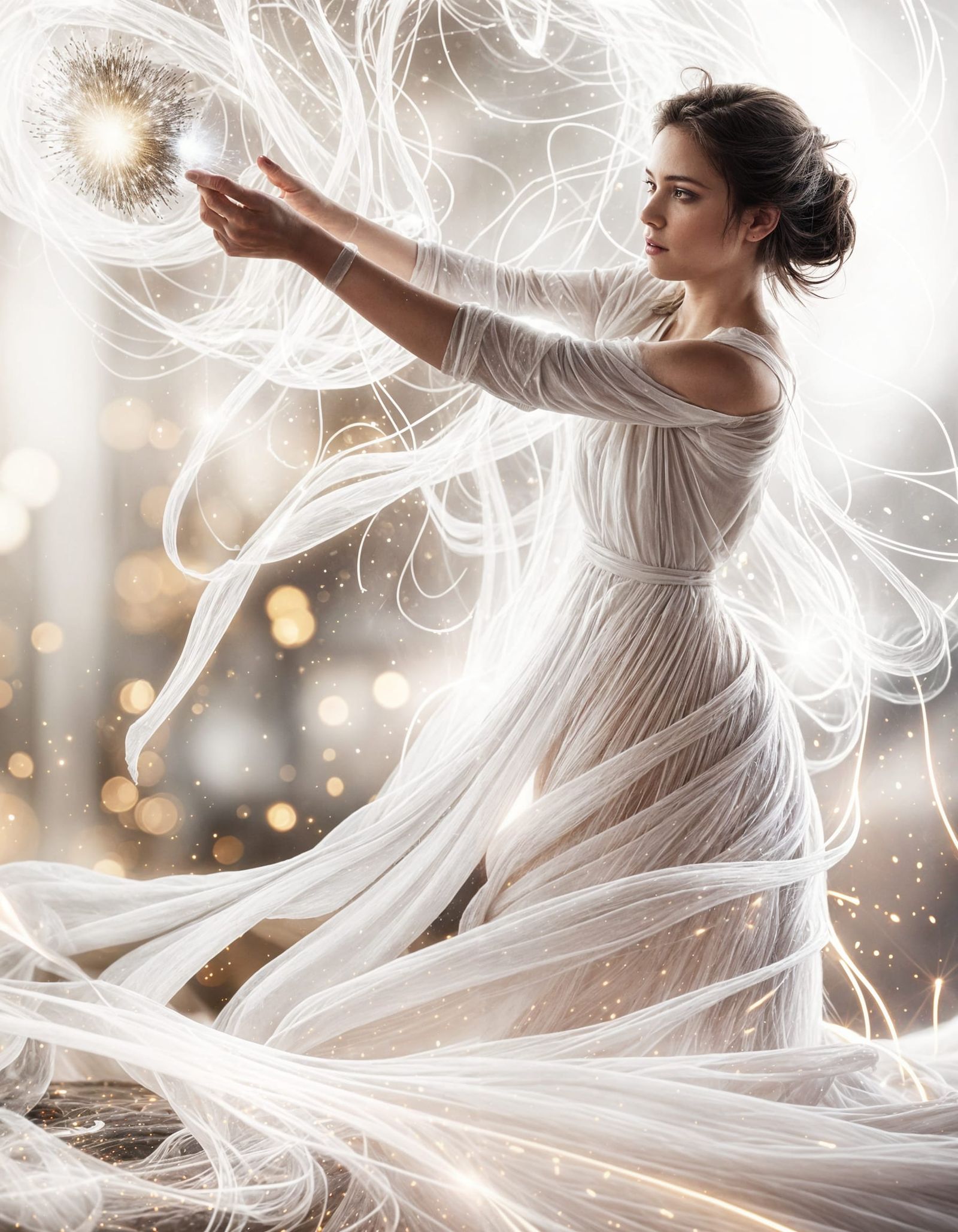 Frothing, Sparkling Motes Fill the Air