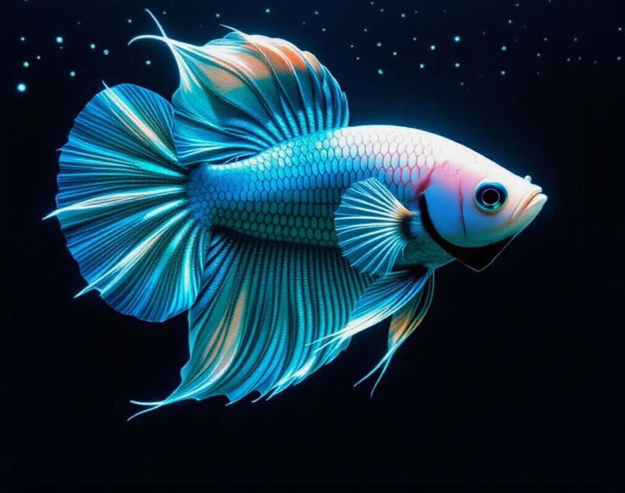 Mesmerizing Transparent Siamese Fighting Fish