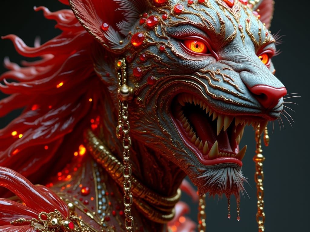 Sculptor of Mythological Beasts in Dalí-esque Style