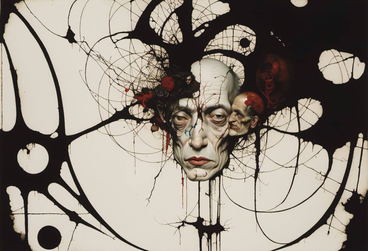 Detailed Pencil Sketch in Fine Line Art Style