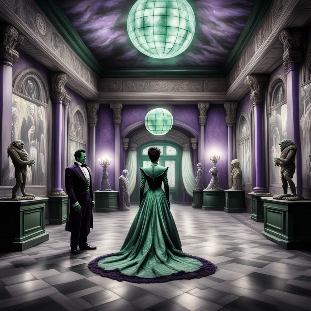 Frankenstein, Wolfman, and Mummy at Gala