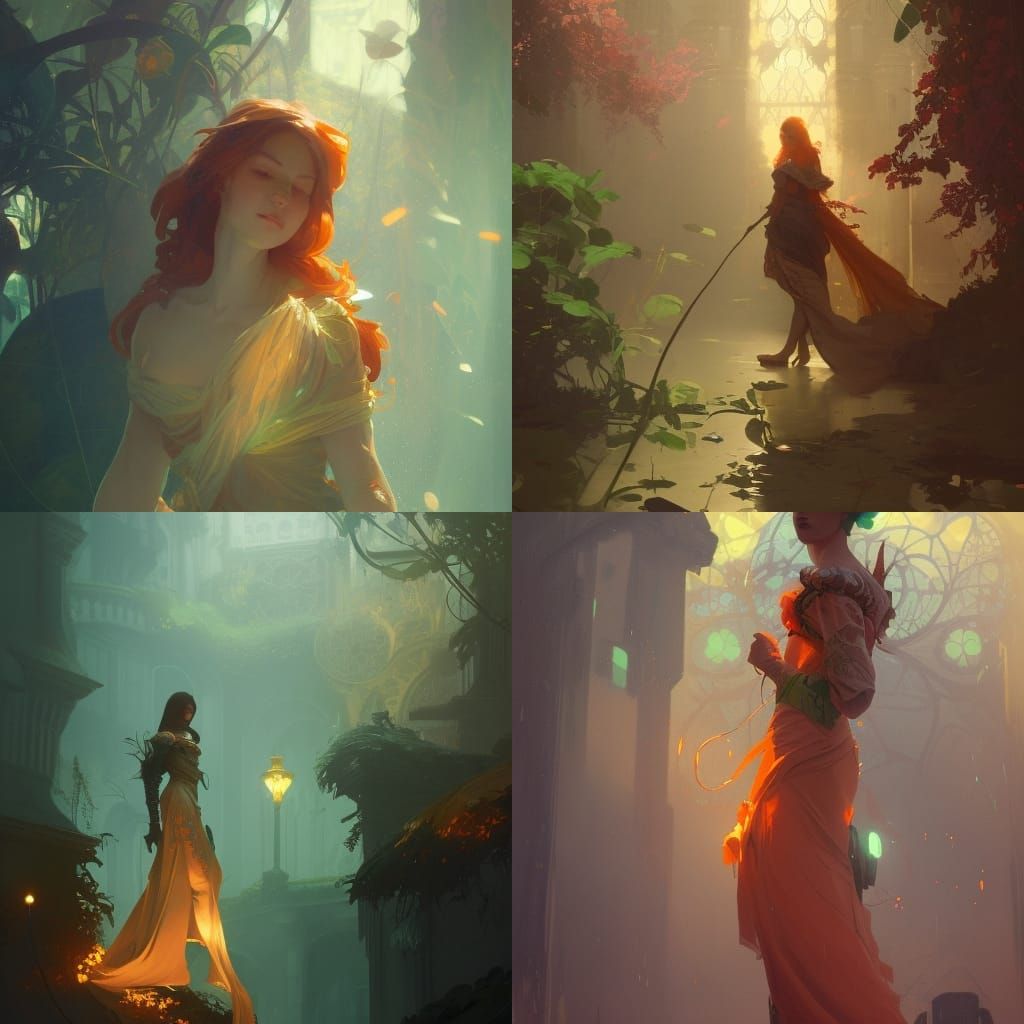 Anne of Green Gables: Art Nouveau Portrait