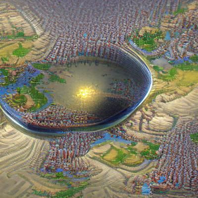 Civilization Trapped Under a Giant Bowl