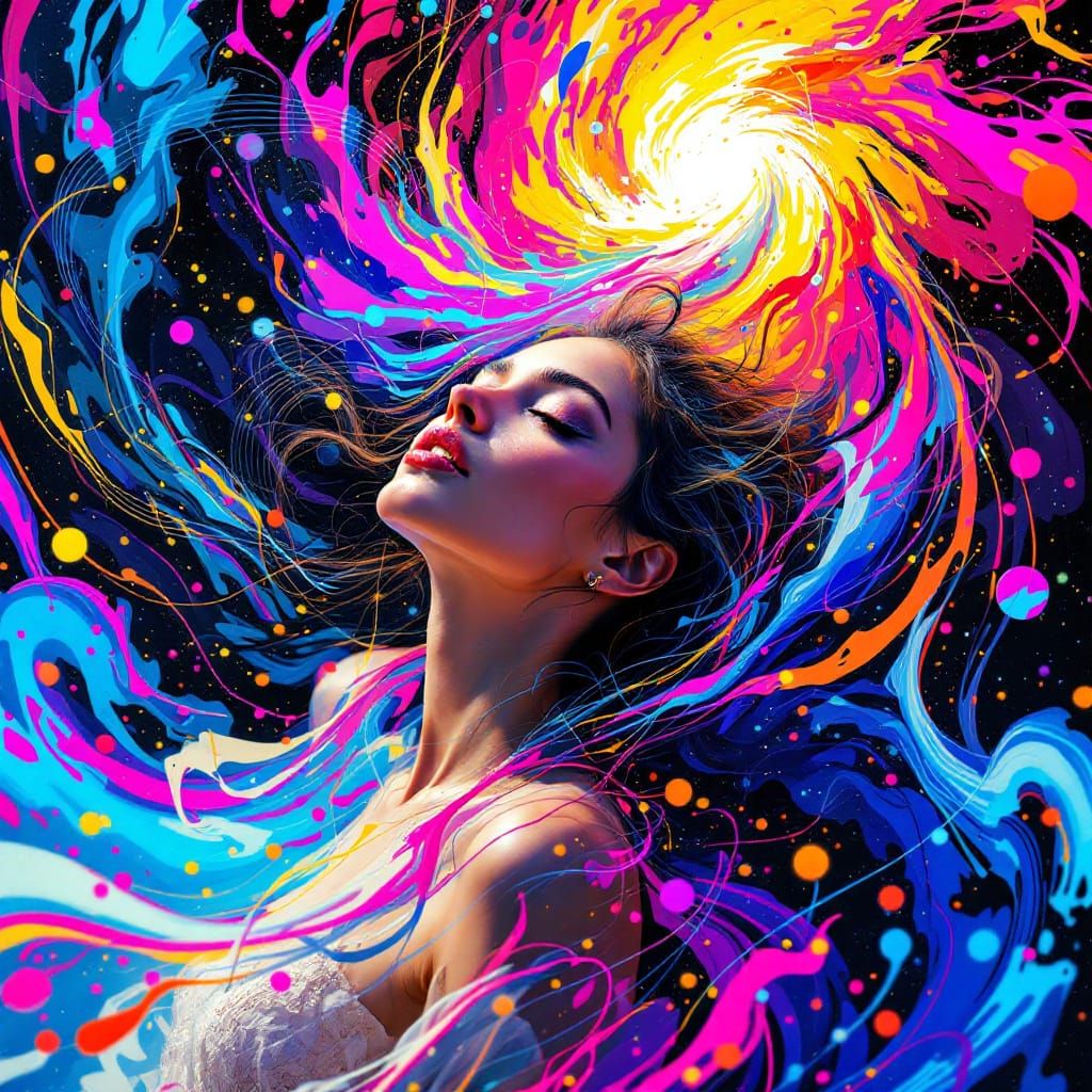 Spiral of Euphoria: A Journey Through Vibrant Emotions