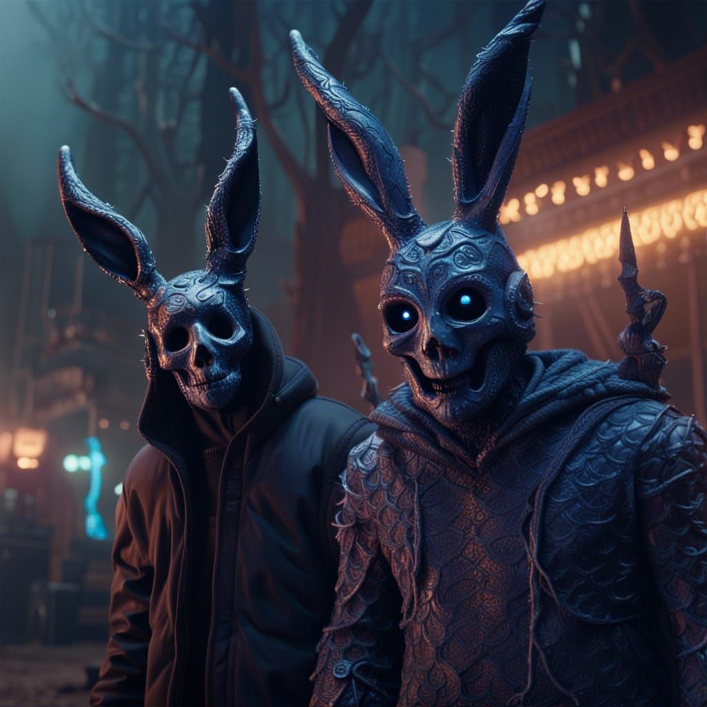 Frank and Donnie Darko Matte Painting