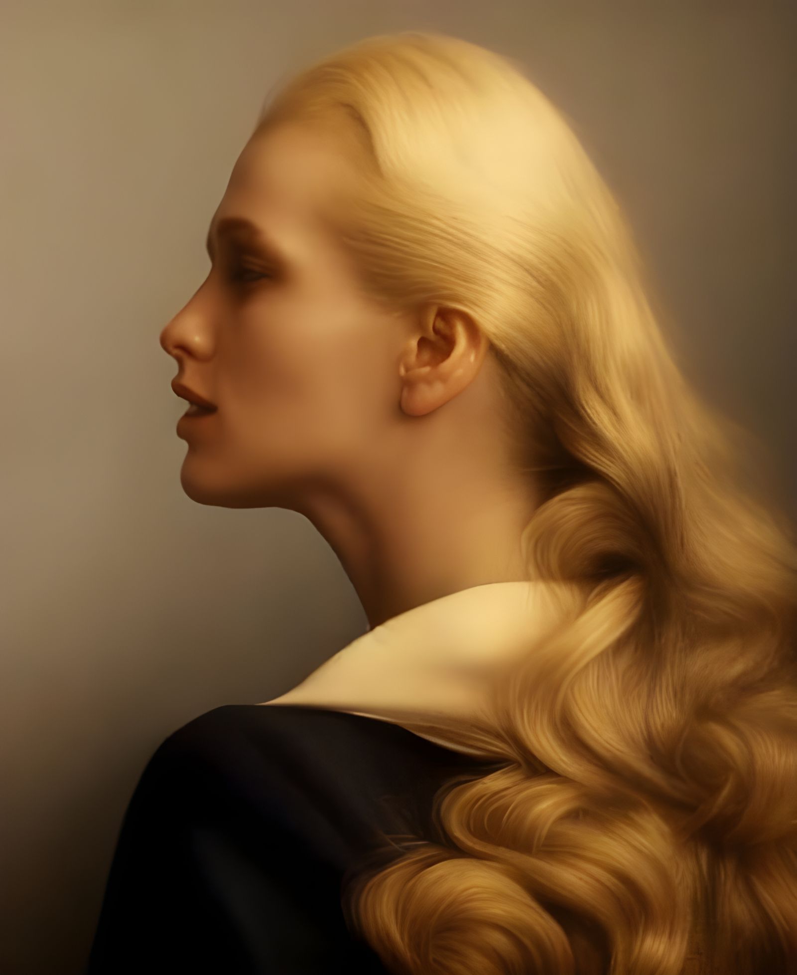 Beautiful Woman Enjoying Tea: Photorealistic Digital Art