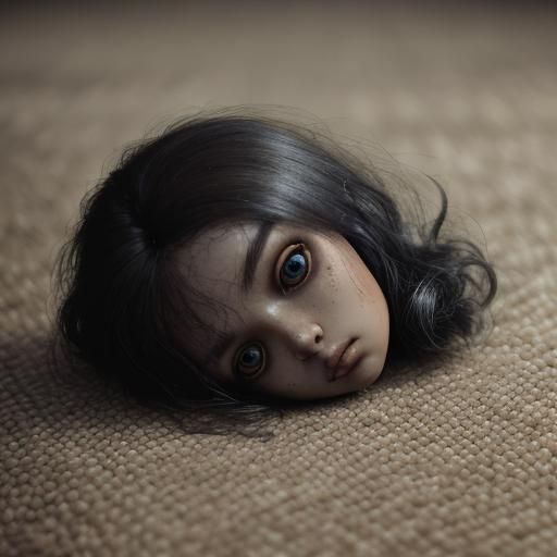Eerie Abandoned Doll Portrait in Lee Jeffries Style