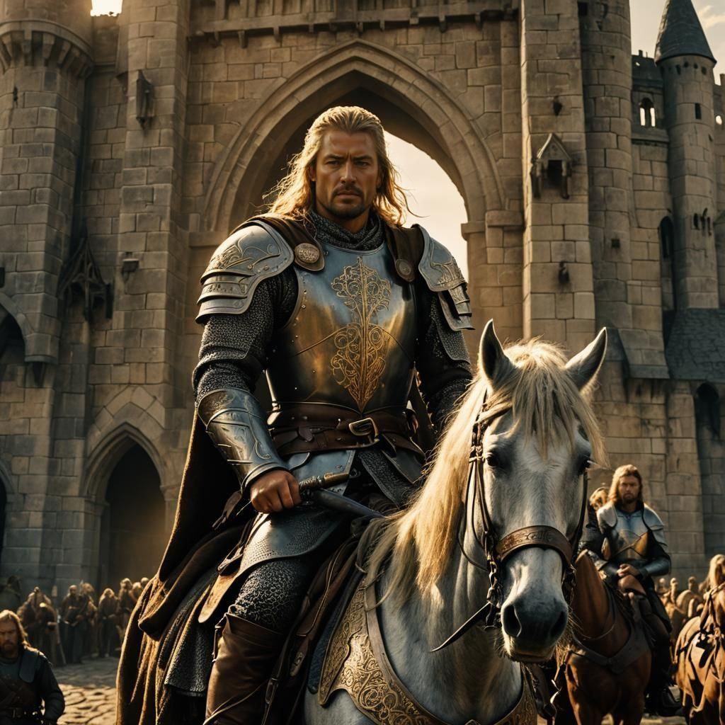Eomer, brother of Eowen, leader of the Rohirrim