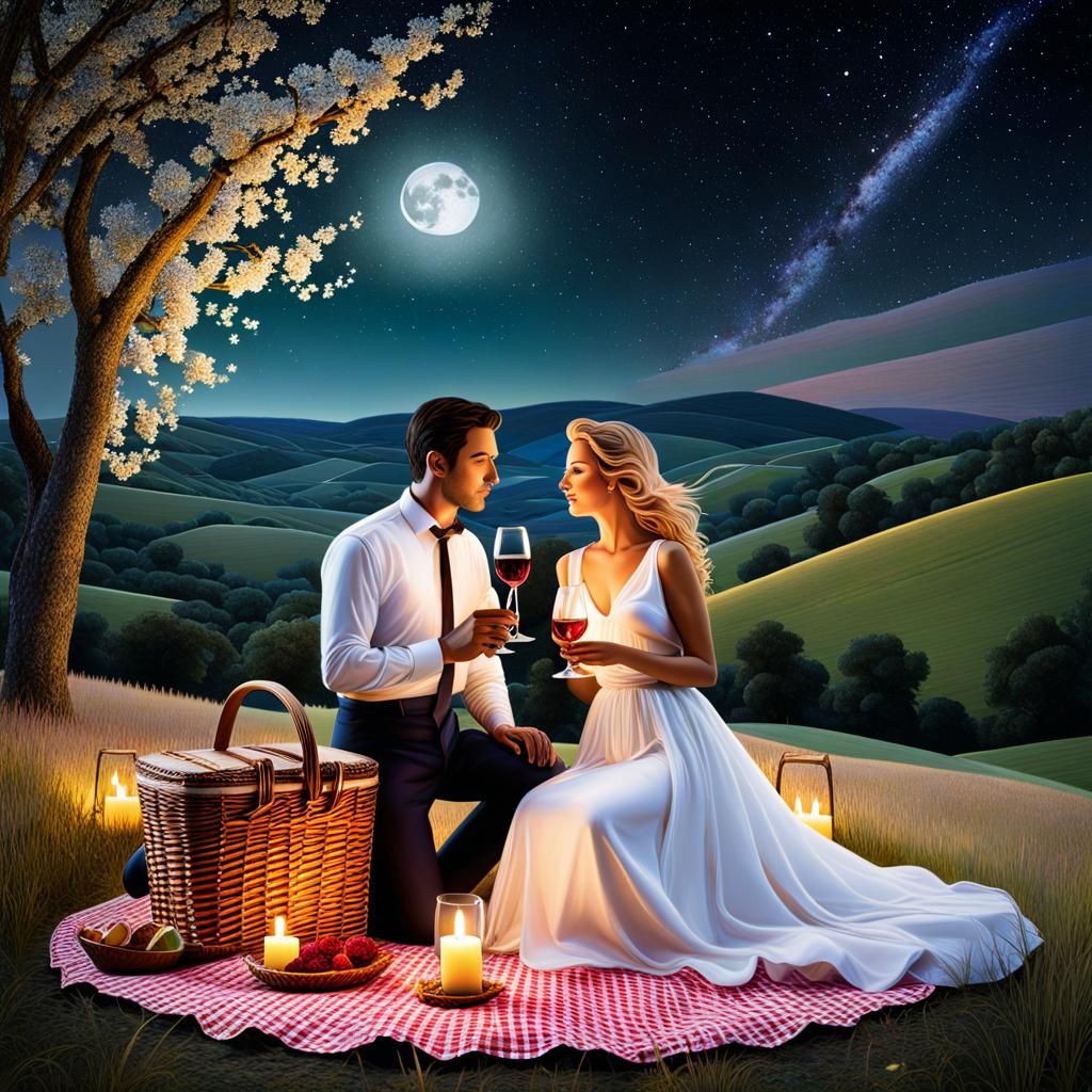 Romantic Picnic Under the Stars: A Heavenly Scene