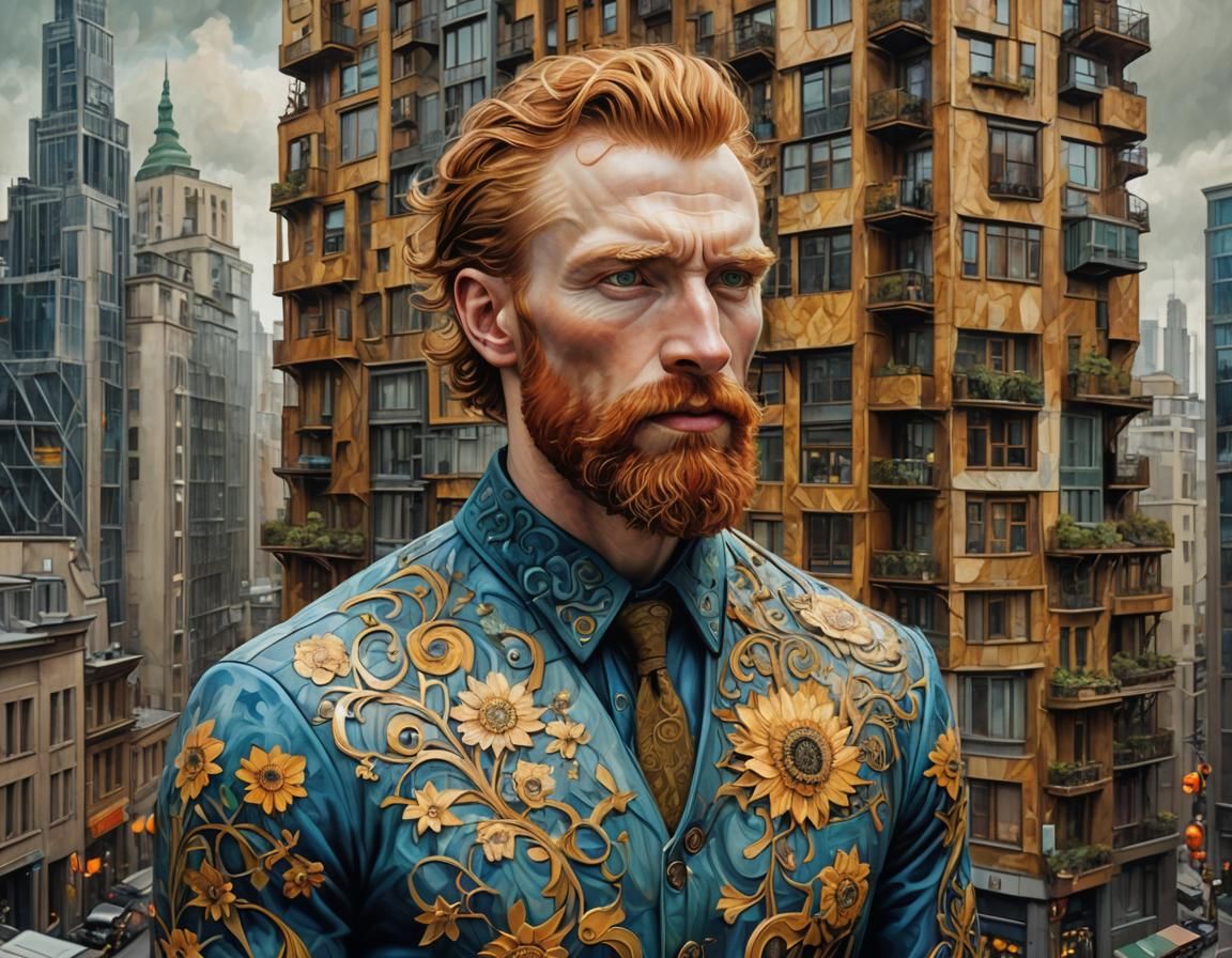 Ginger man in a fantasy world