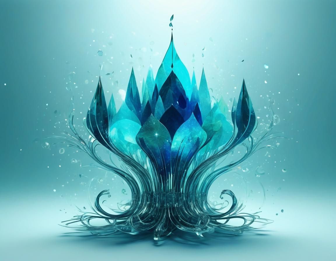 Gothic Happy Birthday Card in Ethereal Abstract Art