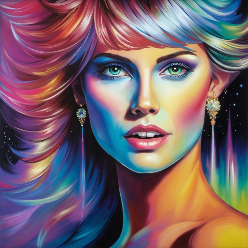 An iconic 80s look inspired by Olivia Newton John