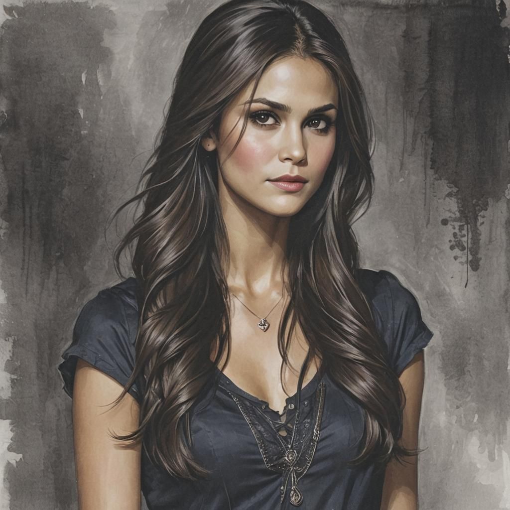 Elena Gilbert Digital Art Portrait