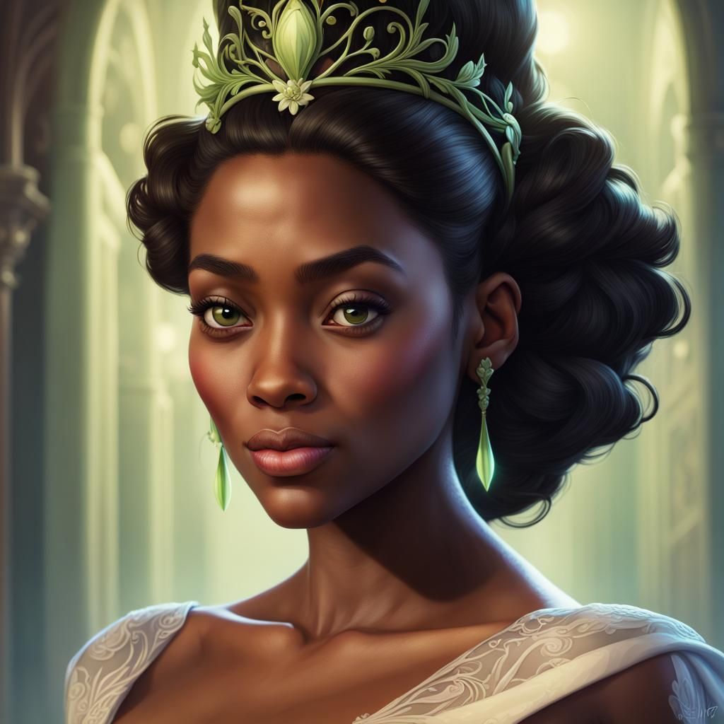 Princess Tiana Portrait in Dynamic Lighting