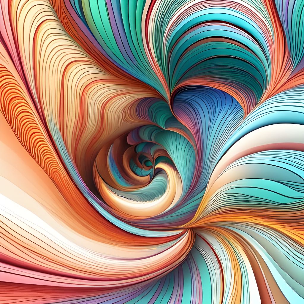 Whimsical Fairy Wonderland: Abstract Vector Fractal Art