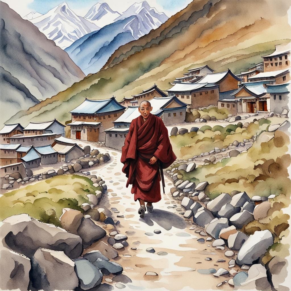 Tibetan monk