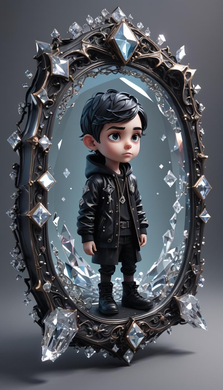 Trapped in the Diamond Mirror